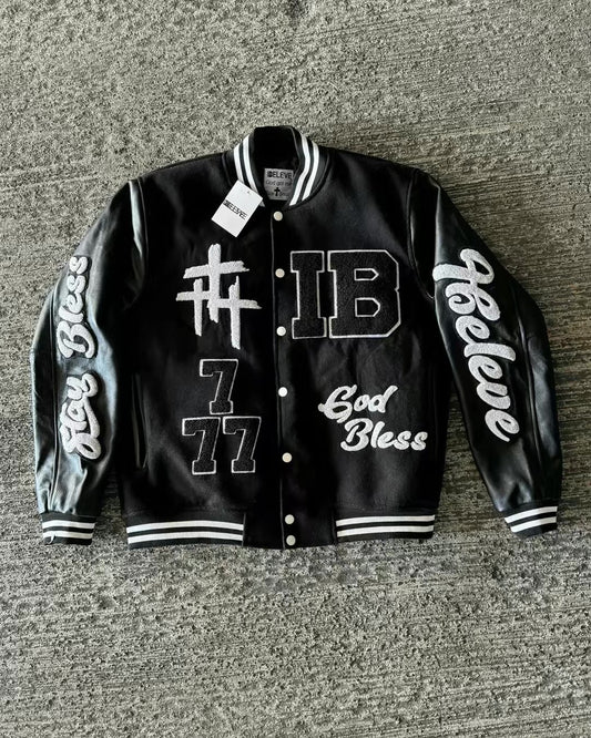 IBELEVE BLACK VARSITY
