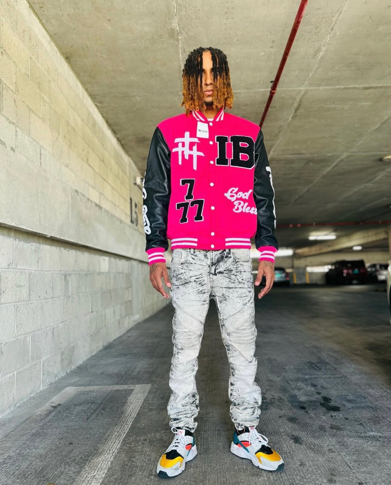 IBELEVE PINK VARSITY