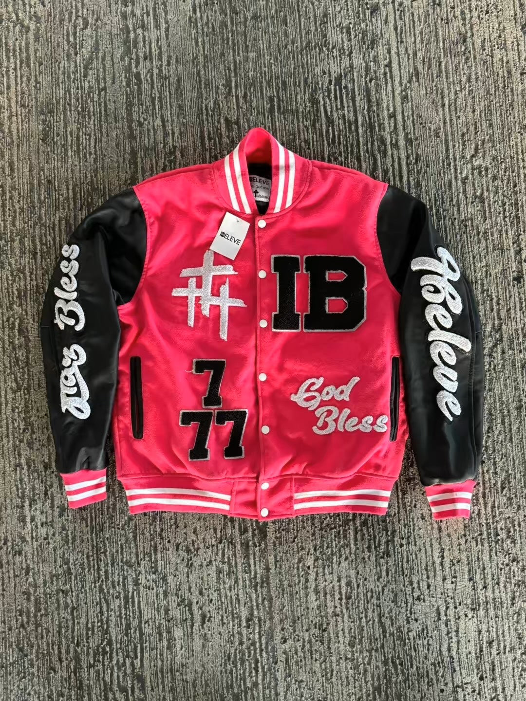 IBELEVE PINK VARSITY