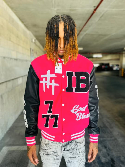 IBELEVE PINK VARSITY